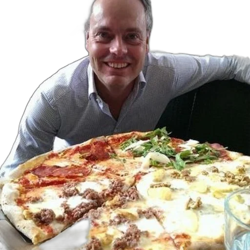 food, man, enjoys, large transparent PNG cut-out
