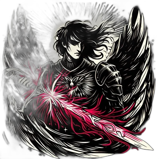 dragon, sword, weapon, staff transparent PNG cut-out