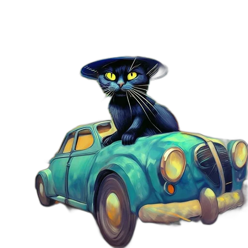 car, concept art, pixel art, fantasy art transparent PNG cut-out