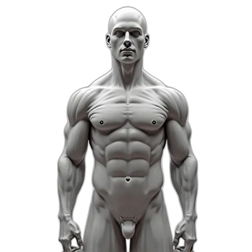 robot, concept art, photorealistic, 3d render transparent PNG cut-out
