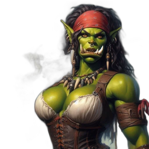 fantasy art, concept art, comic book art, photorealistic transparent PNG cut-out