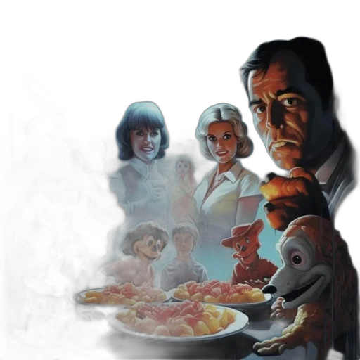 food, concept art, comic book art, photorealistic transparent PNG cut-out