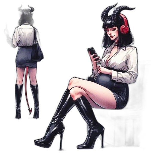 dress, concept art, fantasy art, comic book art transparent PNG cut-out