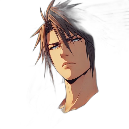 face, hair, mask, photorealistic transparent PNG cut-out