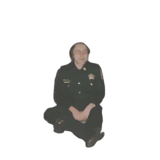 staff, jacket, face, dress transparent PNG cut-out