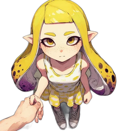 creature, dress, staff, animal transparent PNG cut-out