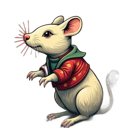 animal, jacket, staff, concept art transparent PNG cut-out