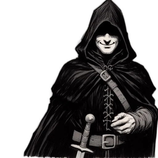 staff, mask, sword, jacket transparent PNG cut-out