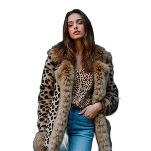 jacket, jewelry, photorealistic, earth tones transparent PNG cut-out