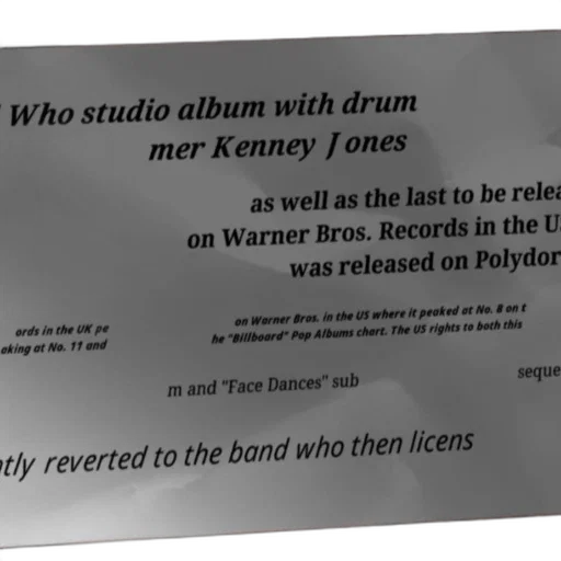 who, studio, album, drummer transparent PNG cut-out
