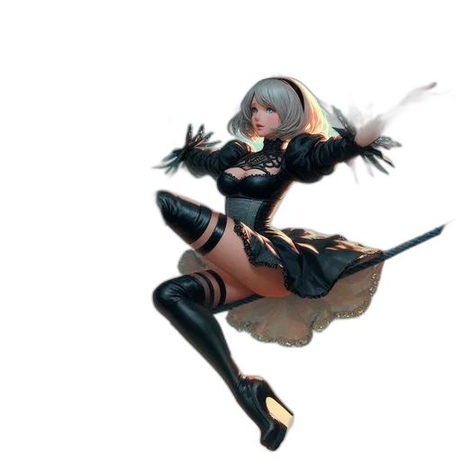 weapon, staff, dress, sword transparent PNG cut-out