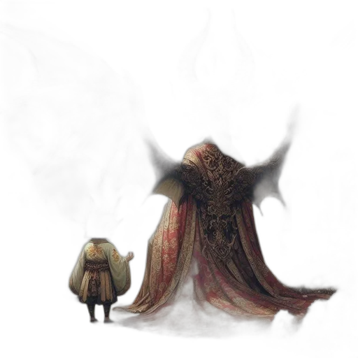 creature, dragon, mask, dress transparent PNG cut-out