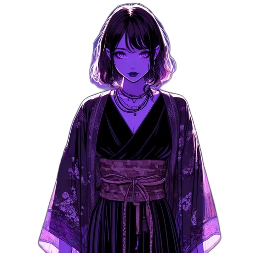 dress, staff, mask, jewelry transparent PNG cut-out