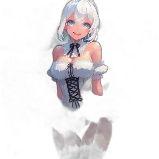 dress, robot, weapon, staff transparent PNG cut-out