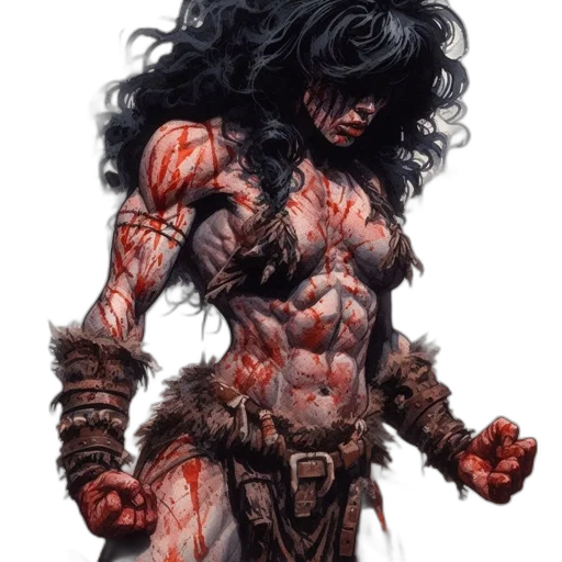 comic book art, concept art, fantasy art, photorealistic transparent PNG cut-out