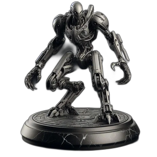 robot, creature, concept art, 3d render transparent PNG cut-out