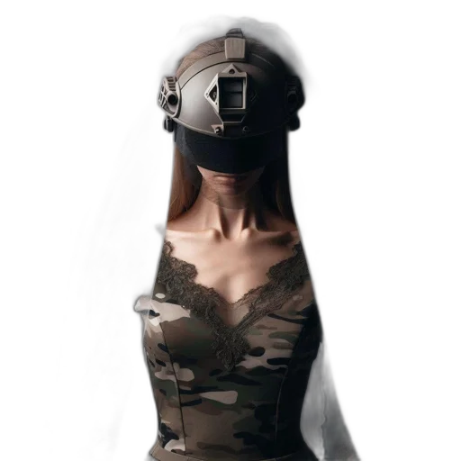 dress, robot, mask, face transparent PNG cut-out