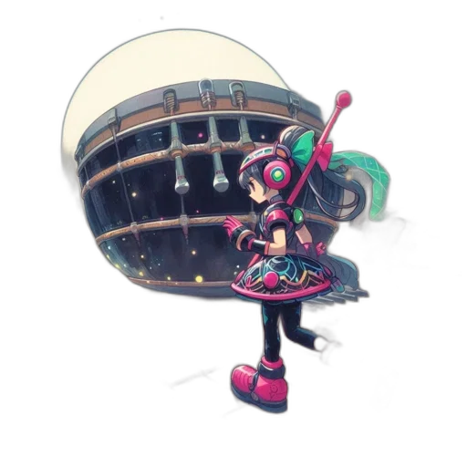 weapon, staff, umbrella, robot transparent PNG cut-out