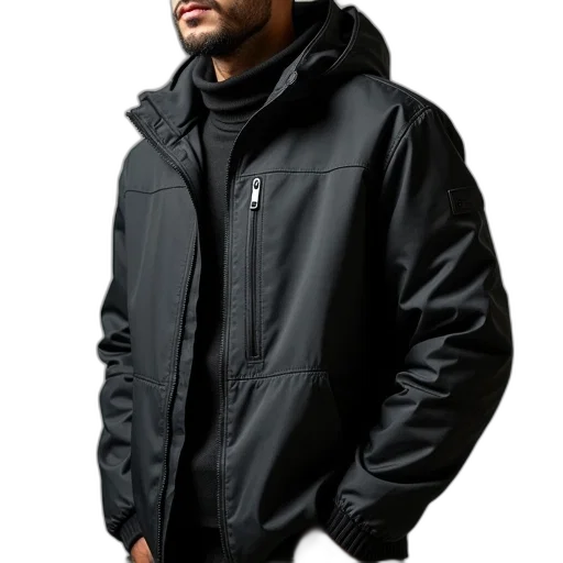 jacket, photorealistic, 3d render, men transparent PNG cut-out