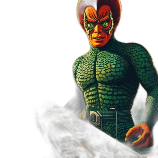 mask, comic book art, concept art, 3d render transparent PNG cut-out