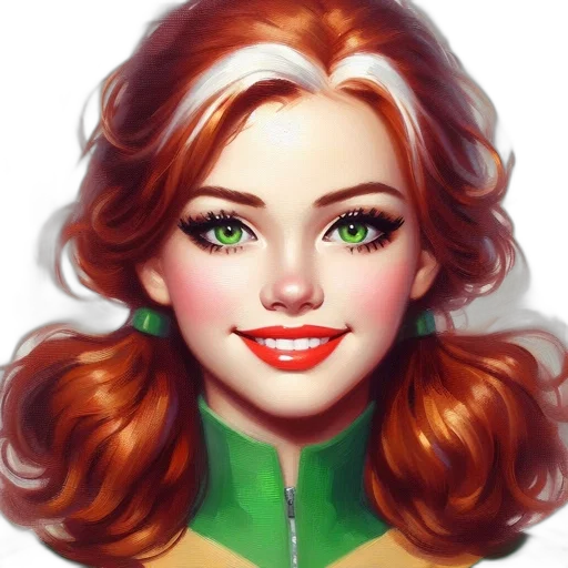 face, fantasy art, comic book art, photorealistic transparent PNG cut-out