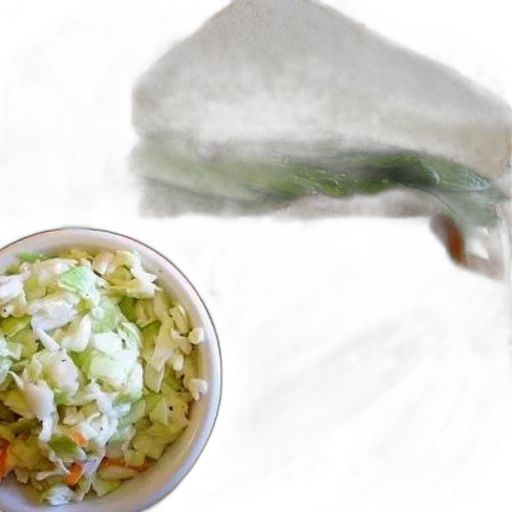 food, sandwich, lettuce, coleslaw transparent PNG cut-out