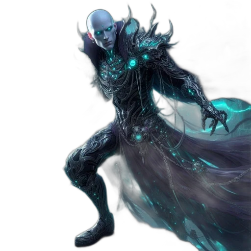 creature, mask, staff, dragon transparent PNG cut-out