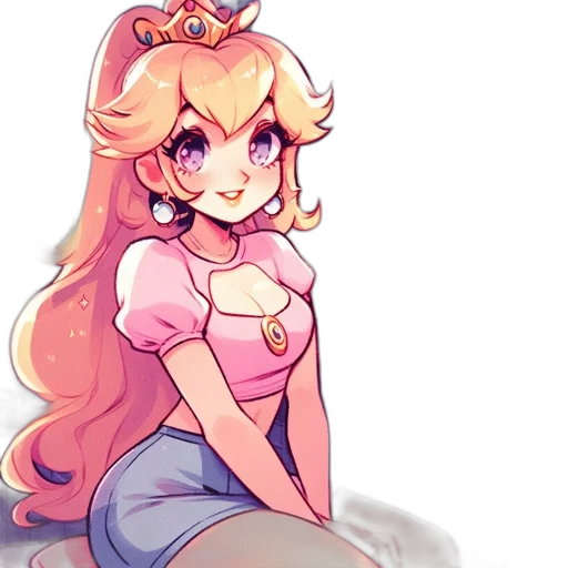 crown, dress, staff, flower transparent PNG cut-out