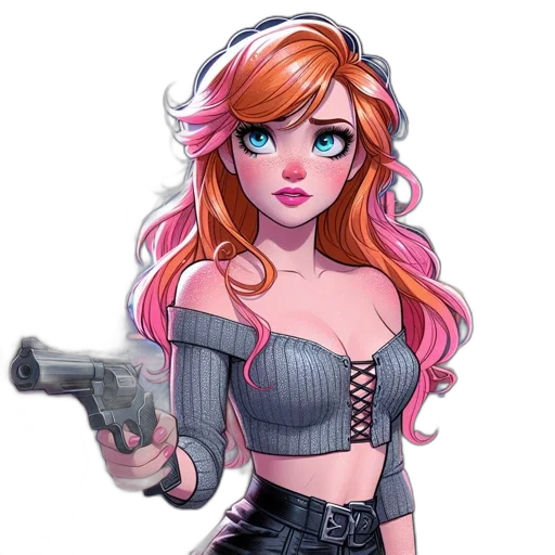 weapon, comic book art, concept art, cartoon transparent PNG cut-out