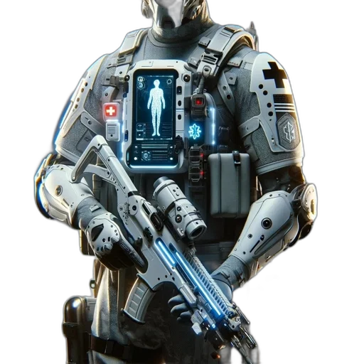 robot, weapon, staff, concept art transparent PNG cut-out