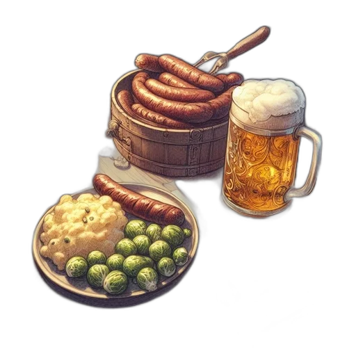 food, crown, bottle, hat transparent PNG cut-out