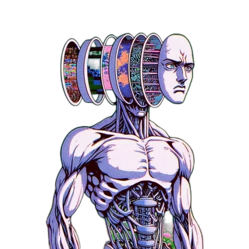 robot, weapon, creature, staff transparent PNG cut-out