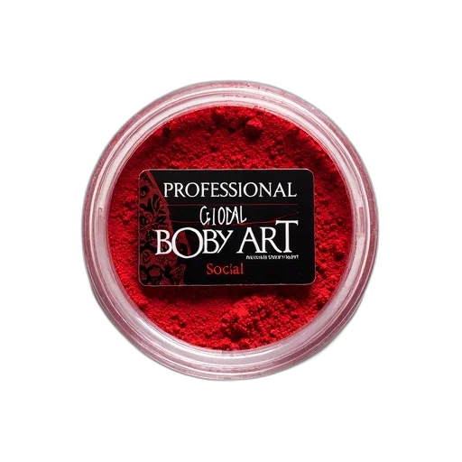 photorealistic, red, compact, powder transparent PNG cut-out