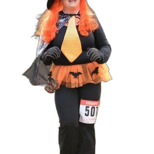 jacket, dress, creature, runner transparent PNG cut-out