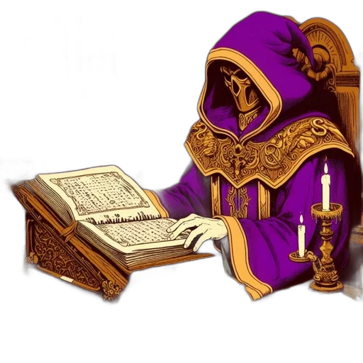 staff, fantasy art, inside, dimly transparent PNG cut-out