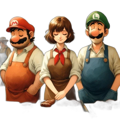 staff, pixel art, concept art, watercolor transparent PNG cut-out