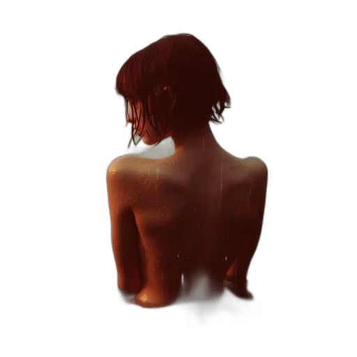 dress, face, creature, hair transparent PNG cut-out