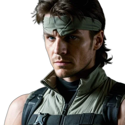 photorealistic, cyberpunk, rugged, male transparent PNG cut-out