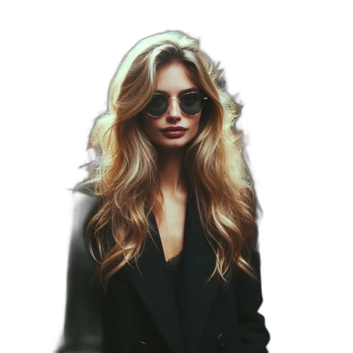 jacket, hair, face, mask transparent PNG cut-out