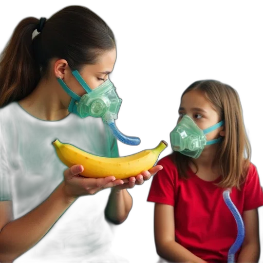 mask, woman, green, shirt transparent PNG cut-out