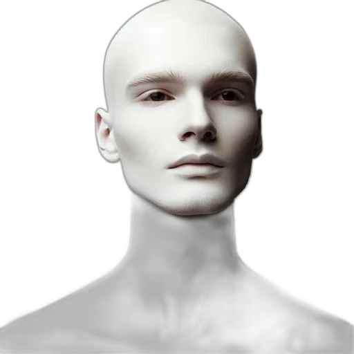 face, mask, robot, hair transparent PNG cut-out
