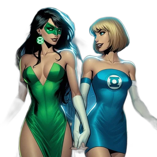 comic book art, concept art, cartoon, fantasy art transparent PNG cut-out