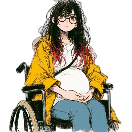 jacket, anime, concept art, watercolor transparent PNG cut-out