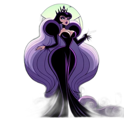 dress, crown, hair, concept art transparent PNG cut-out