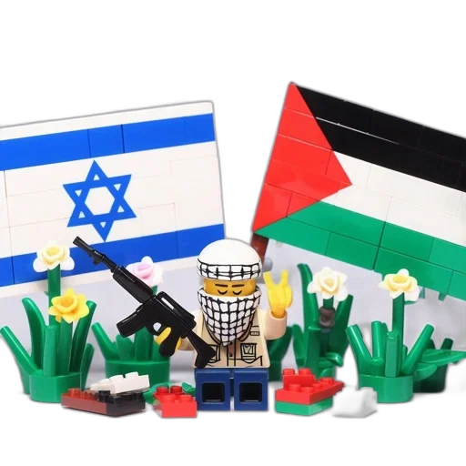 two, lego, flags, israel transparent PNG cut-out