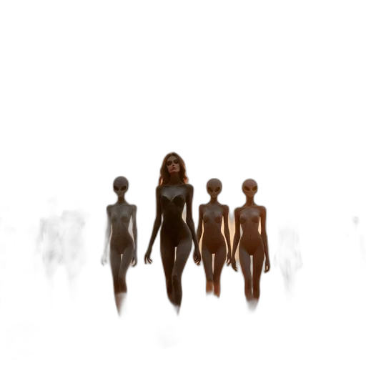 dress, robot, concept art, pixel art transparent PNG cut-out