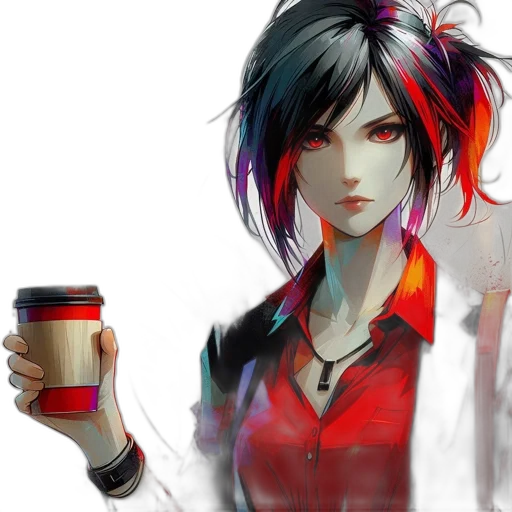 concept art, fantasy art, cyberpunk, pixel art transparent PNG cut-out
