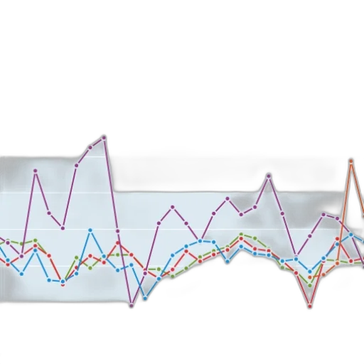 pastel, line, graph, shows transparent PNG cut-out