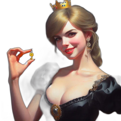 crown, dress, jewelry, concept art transparent PNG cut-out