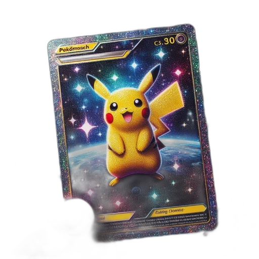 creature, holographic, pikachu, card transparent PNG cut-out